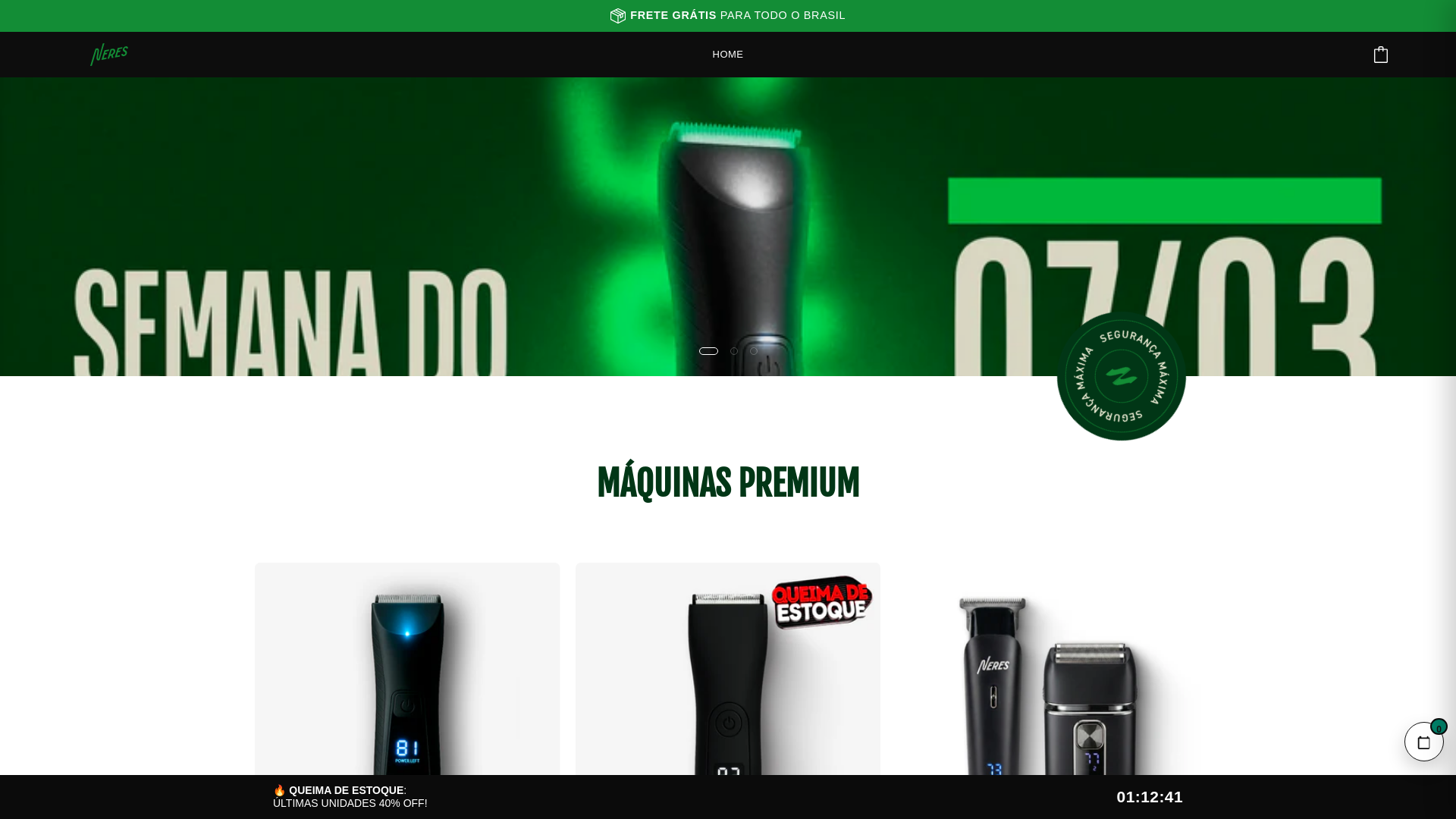 website screenshot of https://neresdobrasil.com