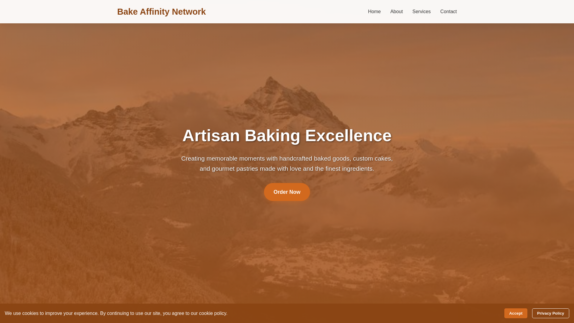 website screenshot of https://bakeaffinitynetwork.shop/