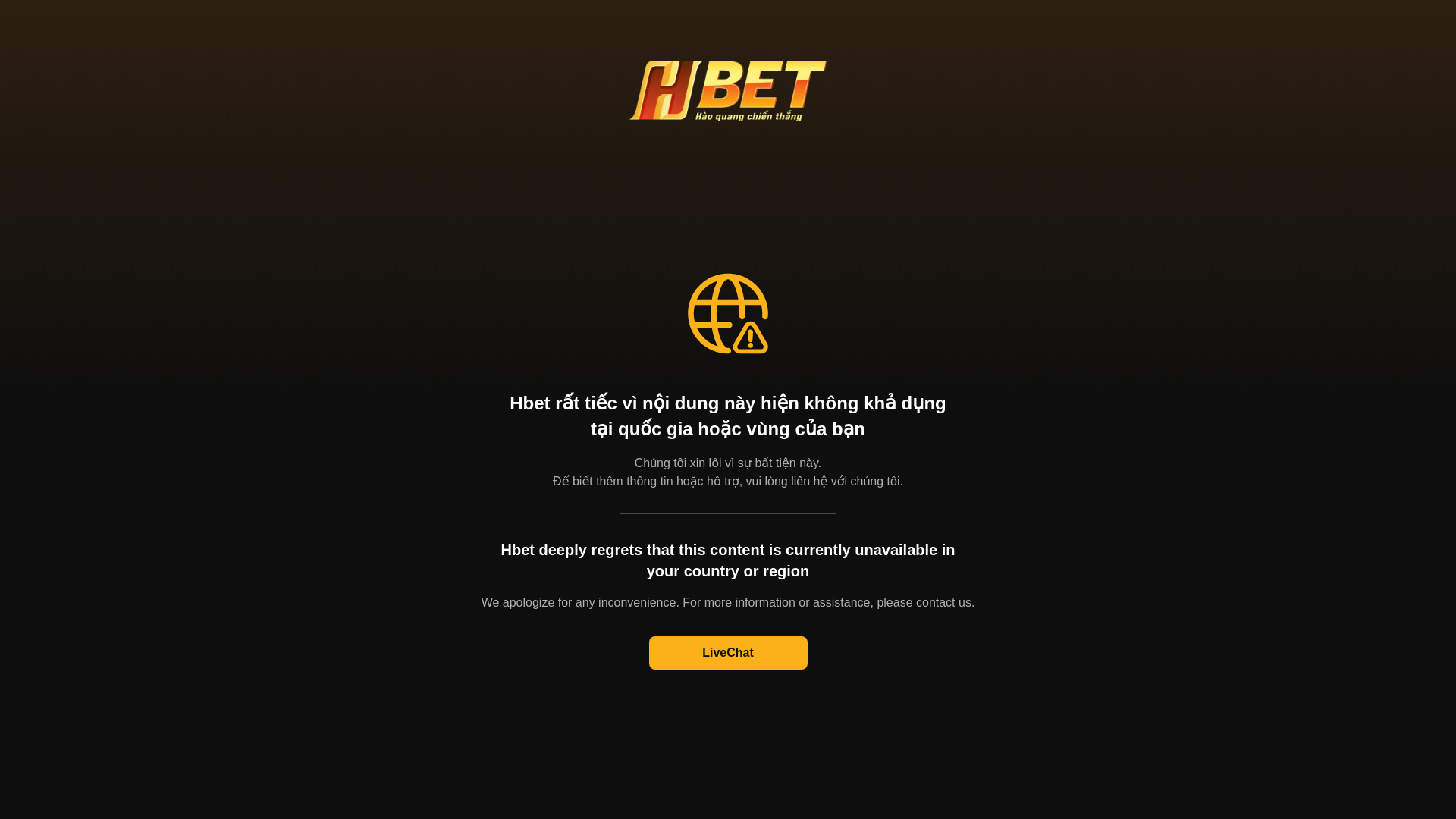 website screenshot of https://hbet.in