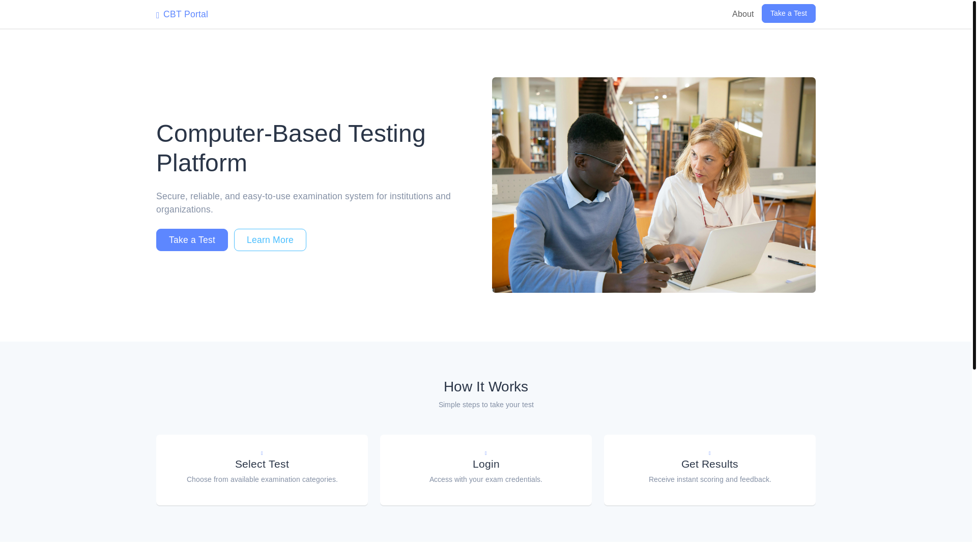 website screenshot of https://examgate.online/
