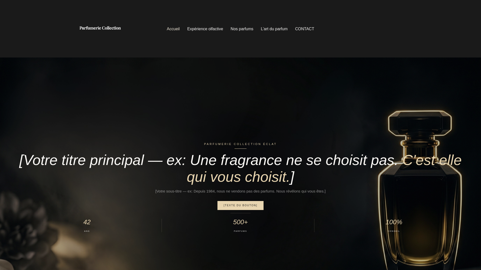 website screenshot of https://parfumerie-collection-eclat.ch