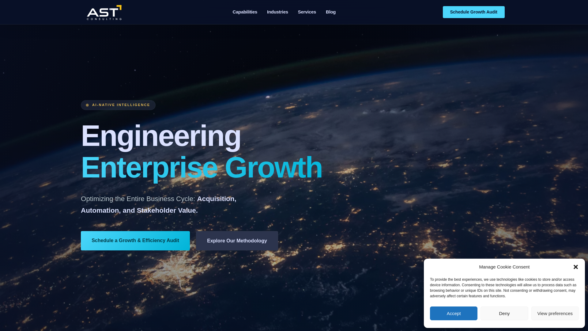 website screenshot of https://astconsulting.in/