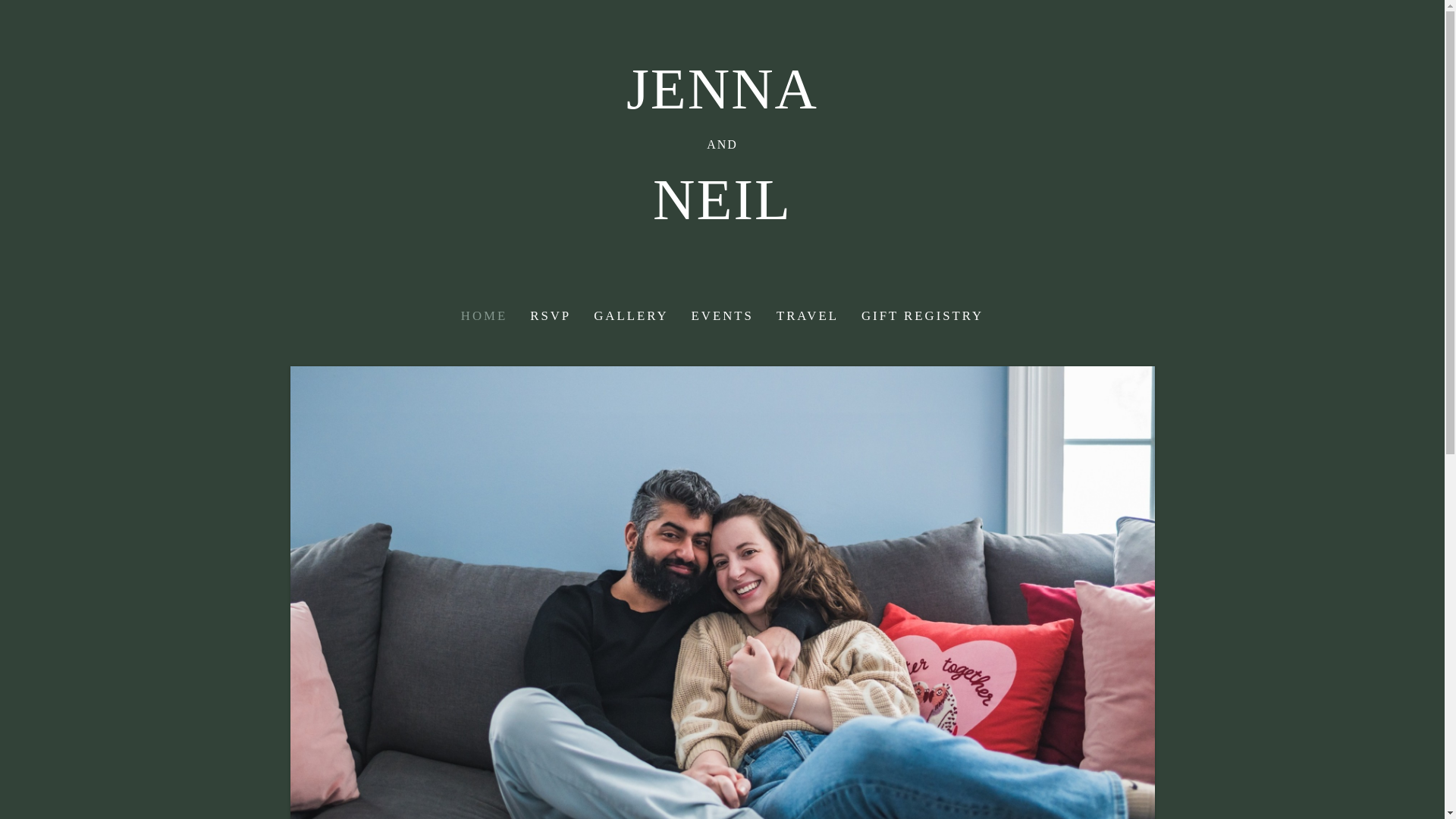 website screenshot of https://neilandjenna.com/