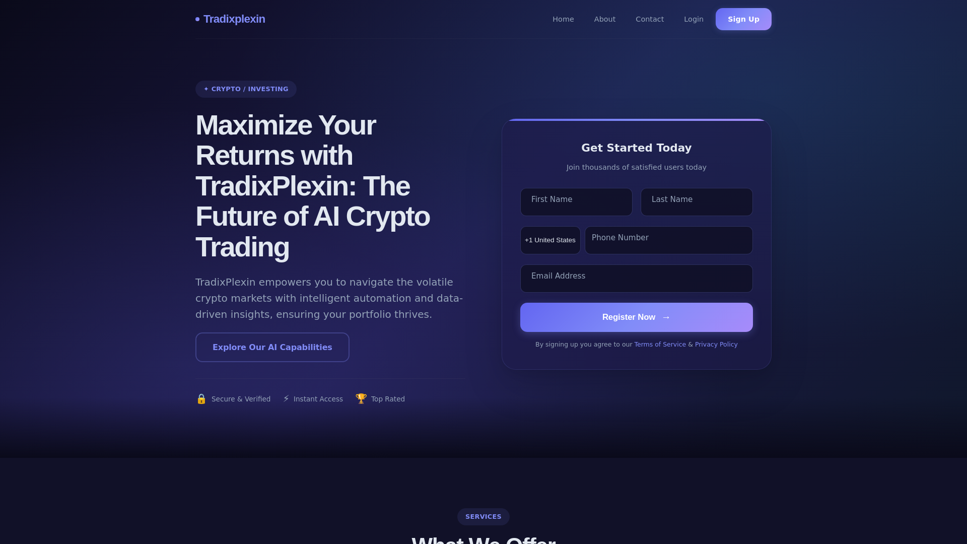 website screenshot of https://jointradixplexinapp.xyz/