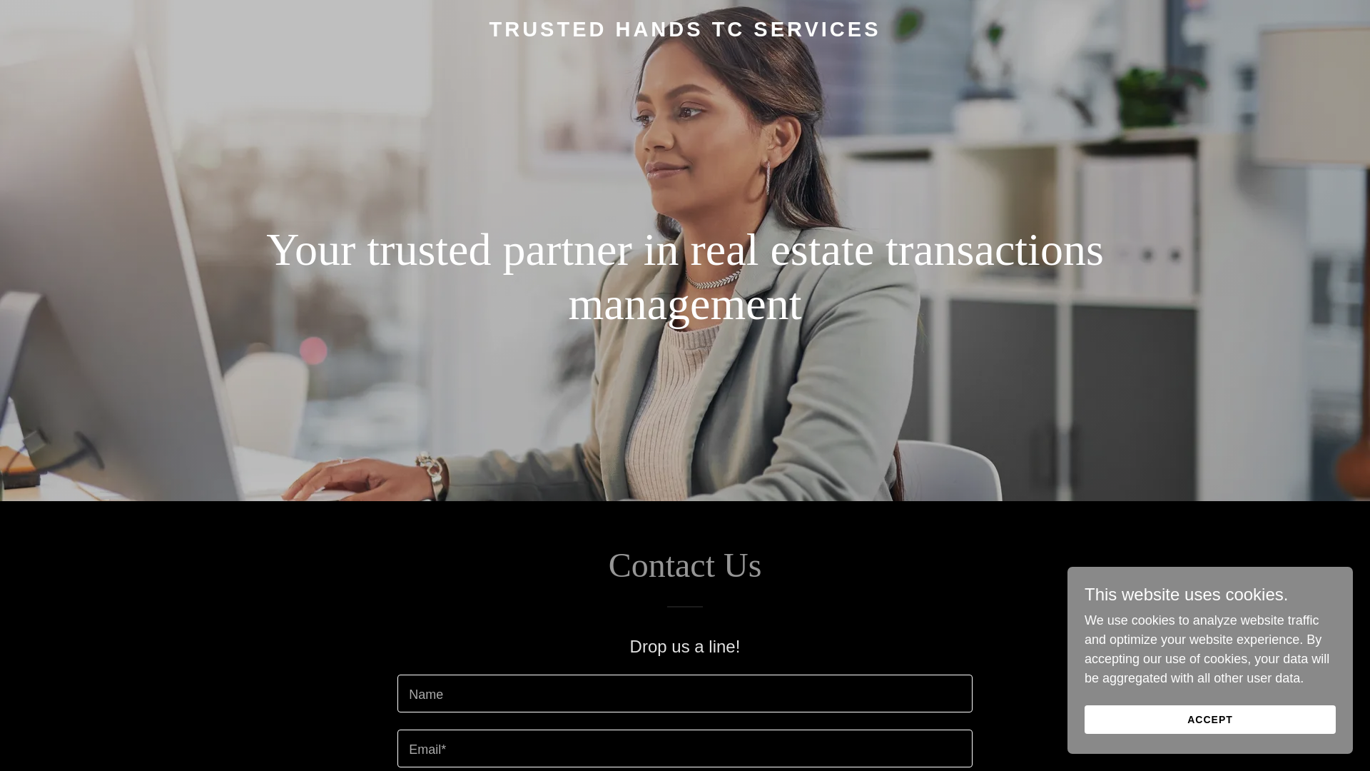 website screenshot of https://trustedhandstcservices.com/