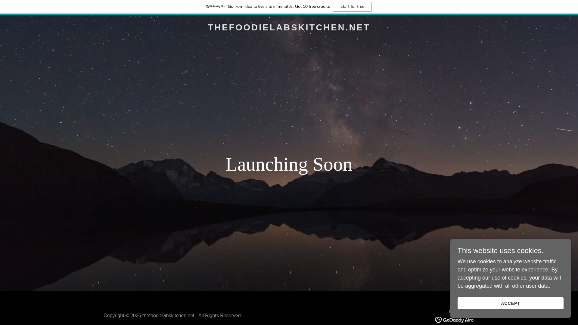 website screenshot of https://thefoodielabskitchen.net/