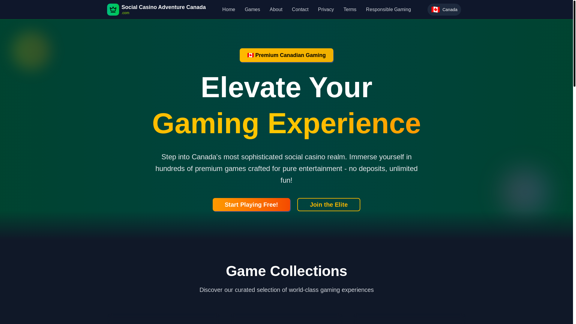 website screenshot of https://canadareelshub.com/