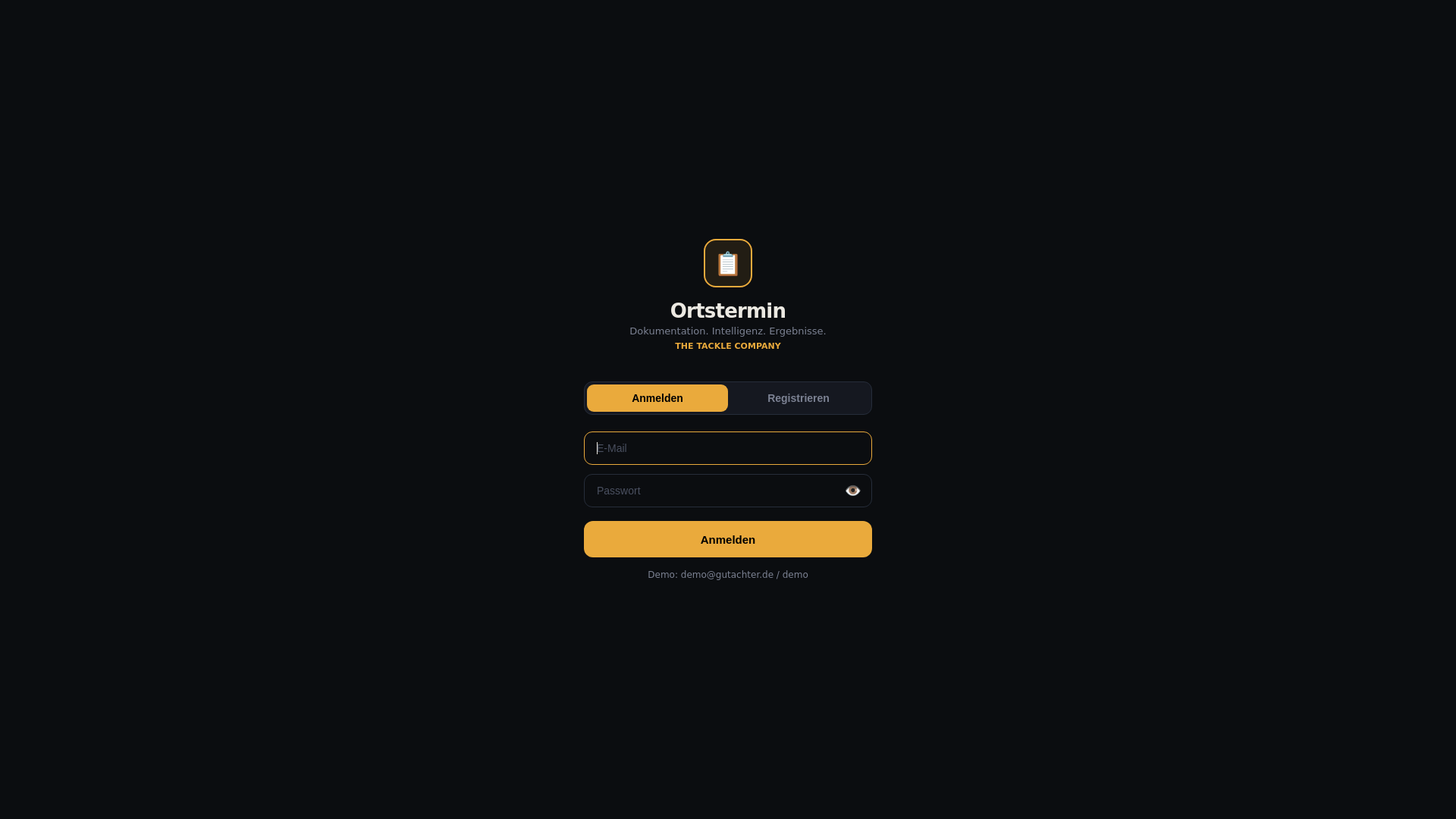 website screenshot of https://ortstermin-app.pages.dev/
