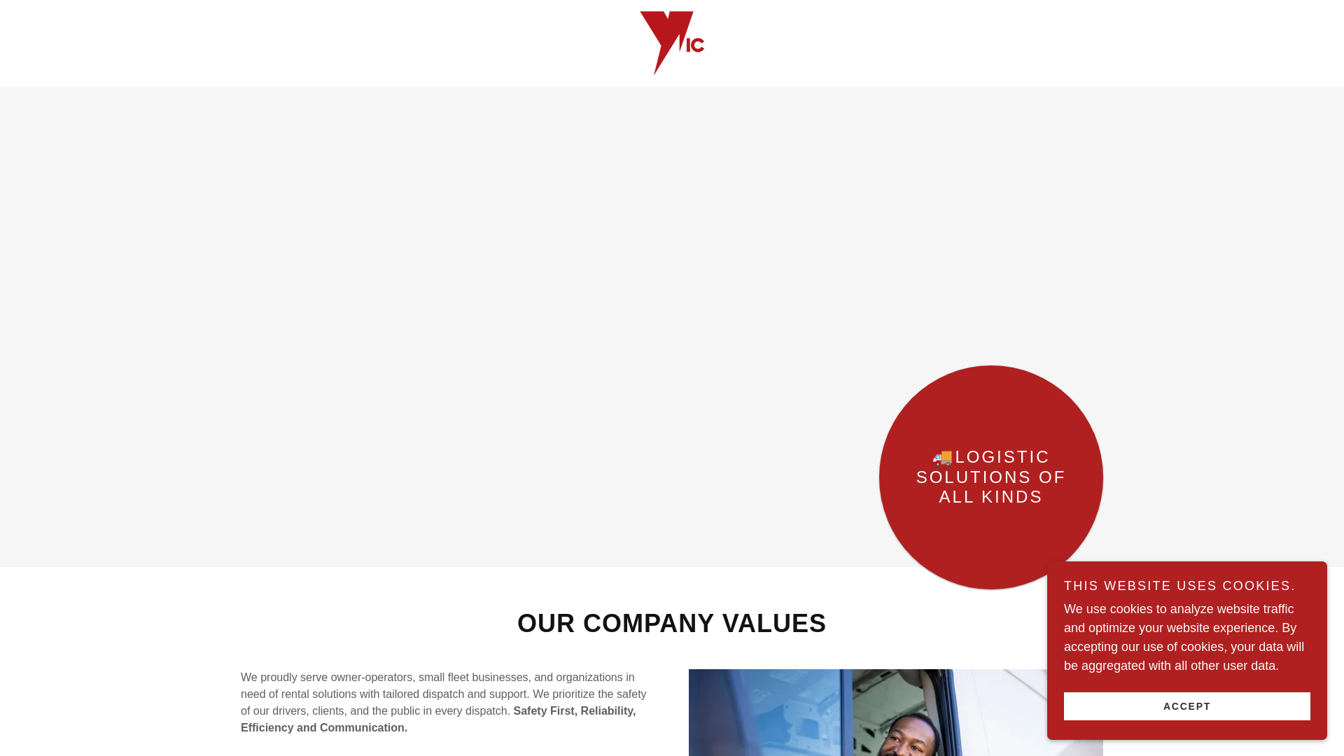 website screenshot of https://yicglobal.net/