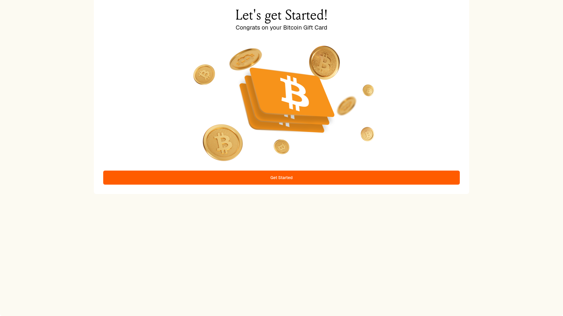 website screenshot of https://bitcoin-gift-cards.pages.dev