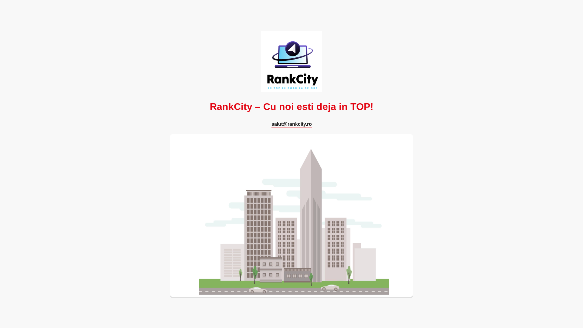 website screenshot of https://rankcity.ro/