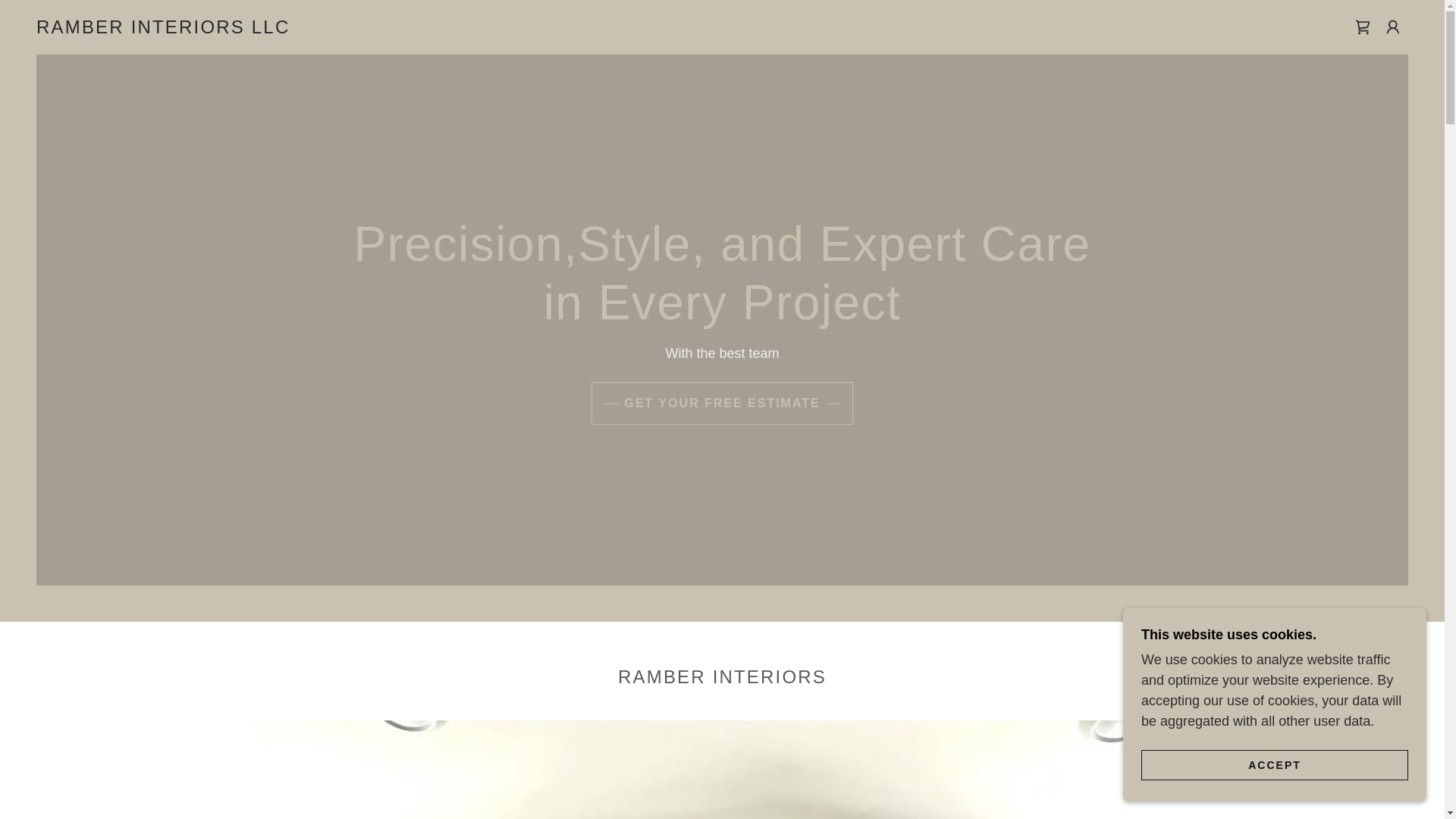 website screenshot of https://ramberinteriors.com/