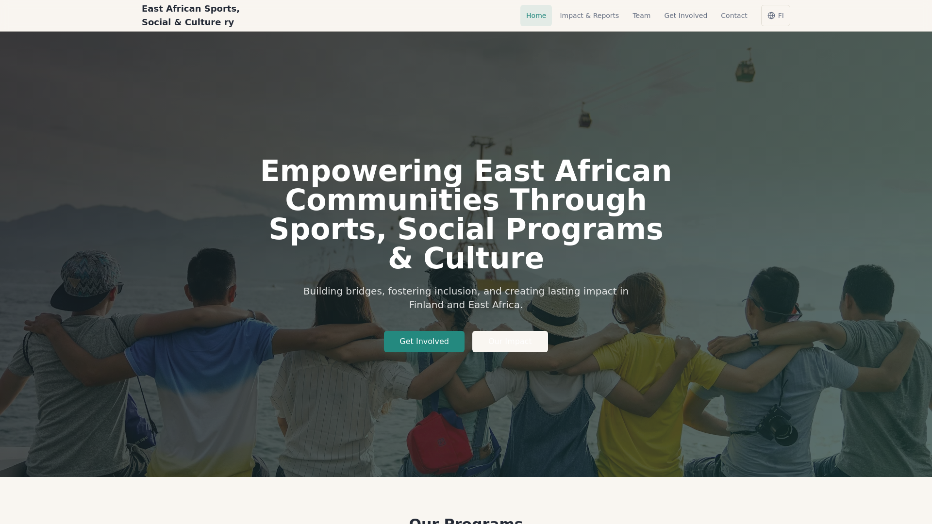 website screenshot of https://eastafricansportssocialandculturery.org/