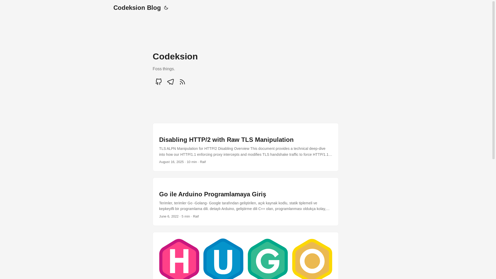 website screenshot of https://codeksion-blog.pages.dev/