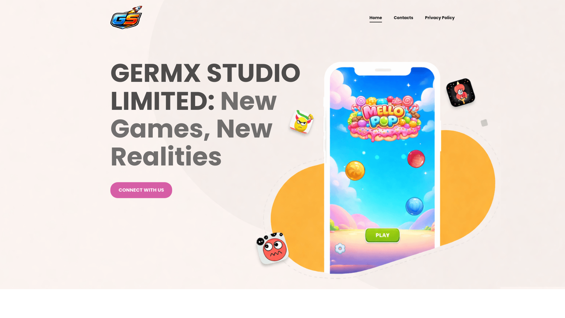 website screenshot of https://germxstudio.com