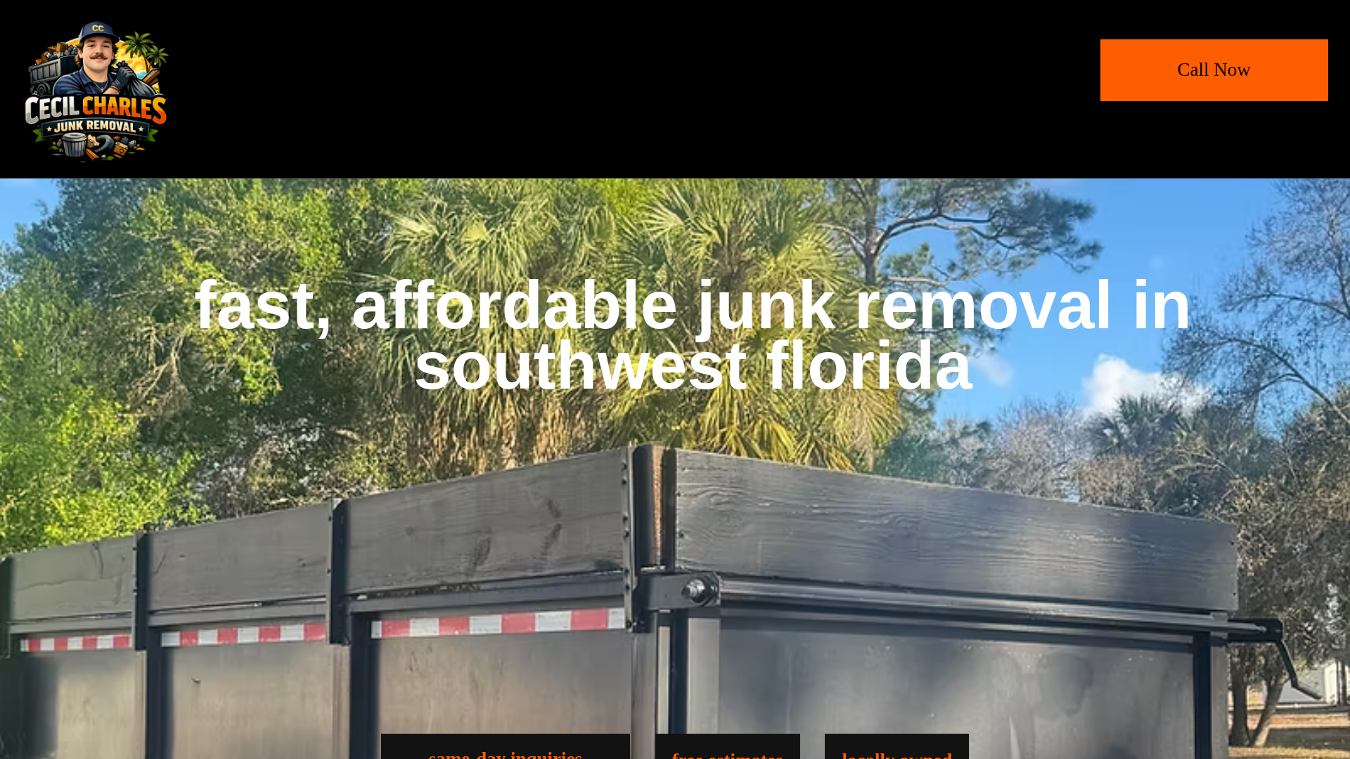 website screenshot of https://cecilcharlesllc.com/