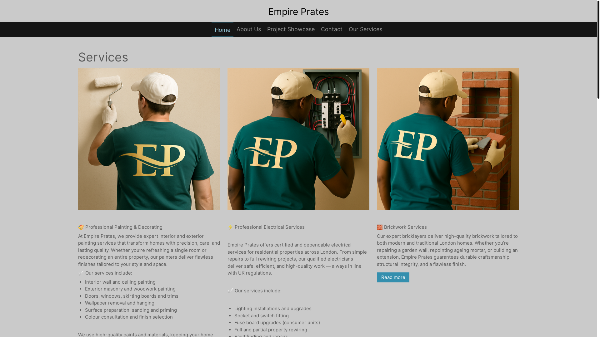 website screenshot of https://empire-prates.com/