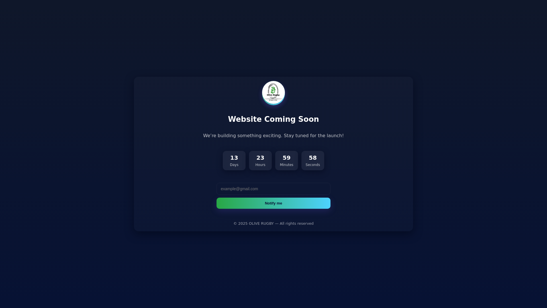 website screenshot of https://oliverugby.org/