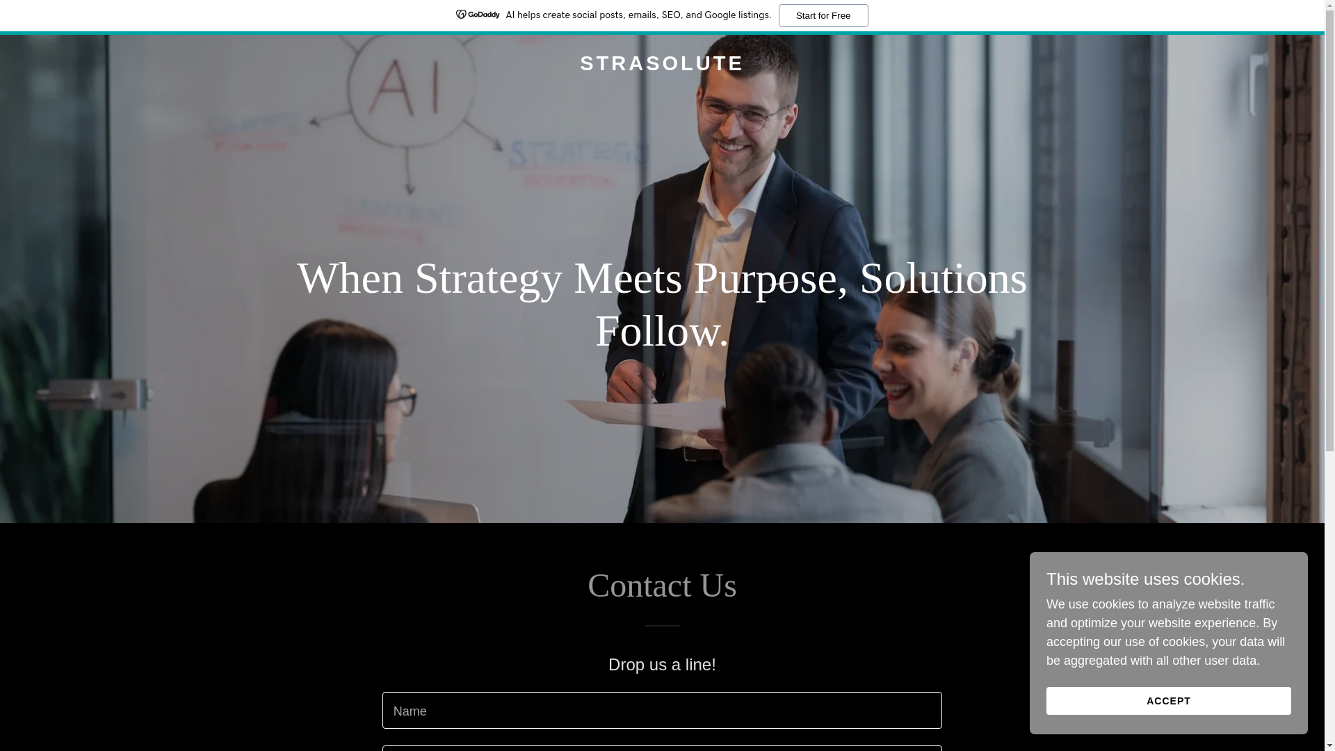 website screenshot of https://strasolute.com/