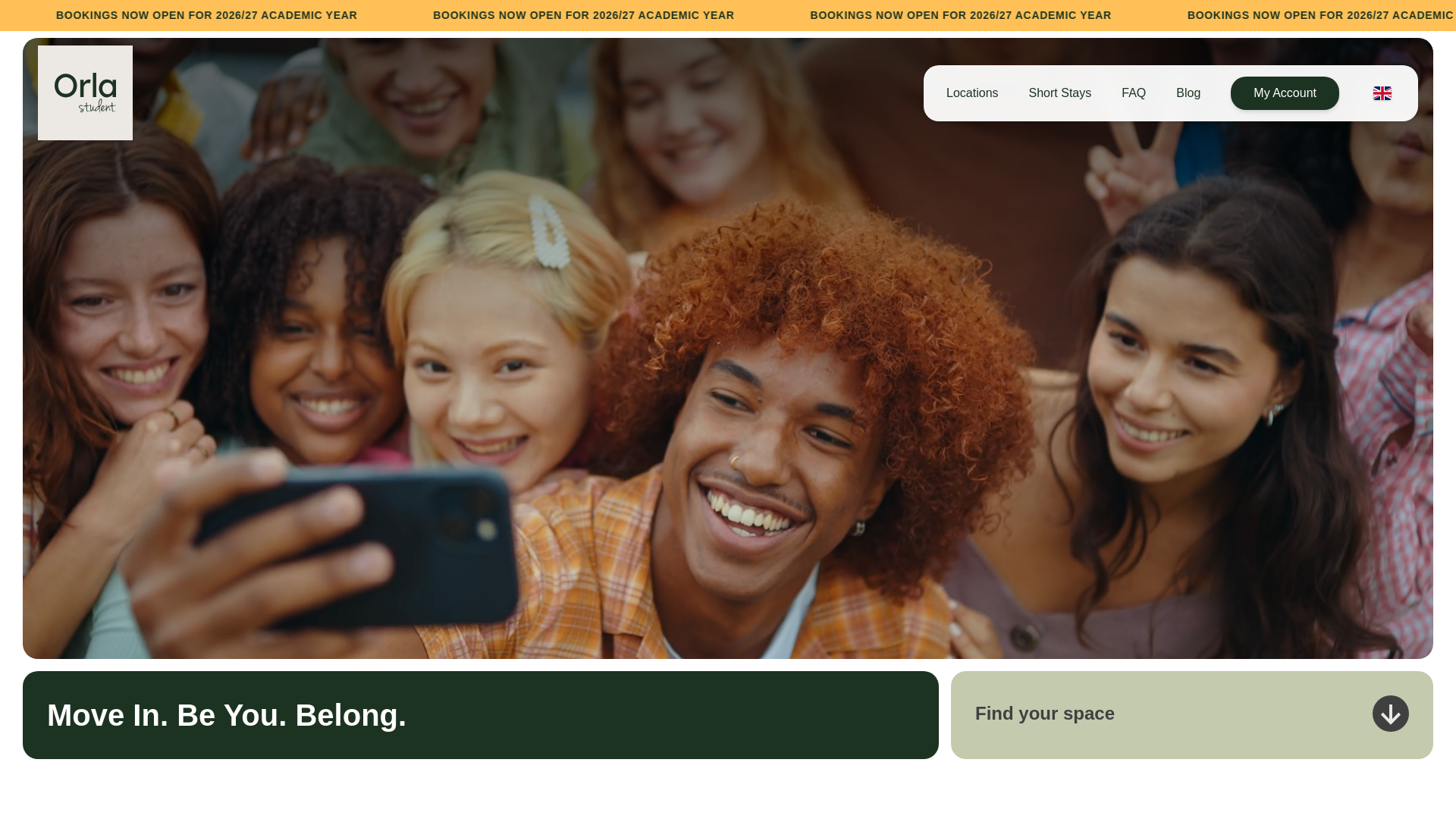 website screenshot of https://orla-student.es