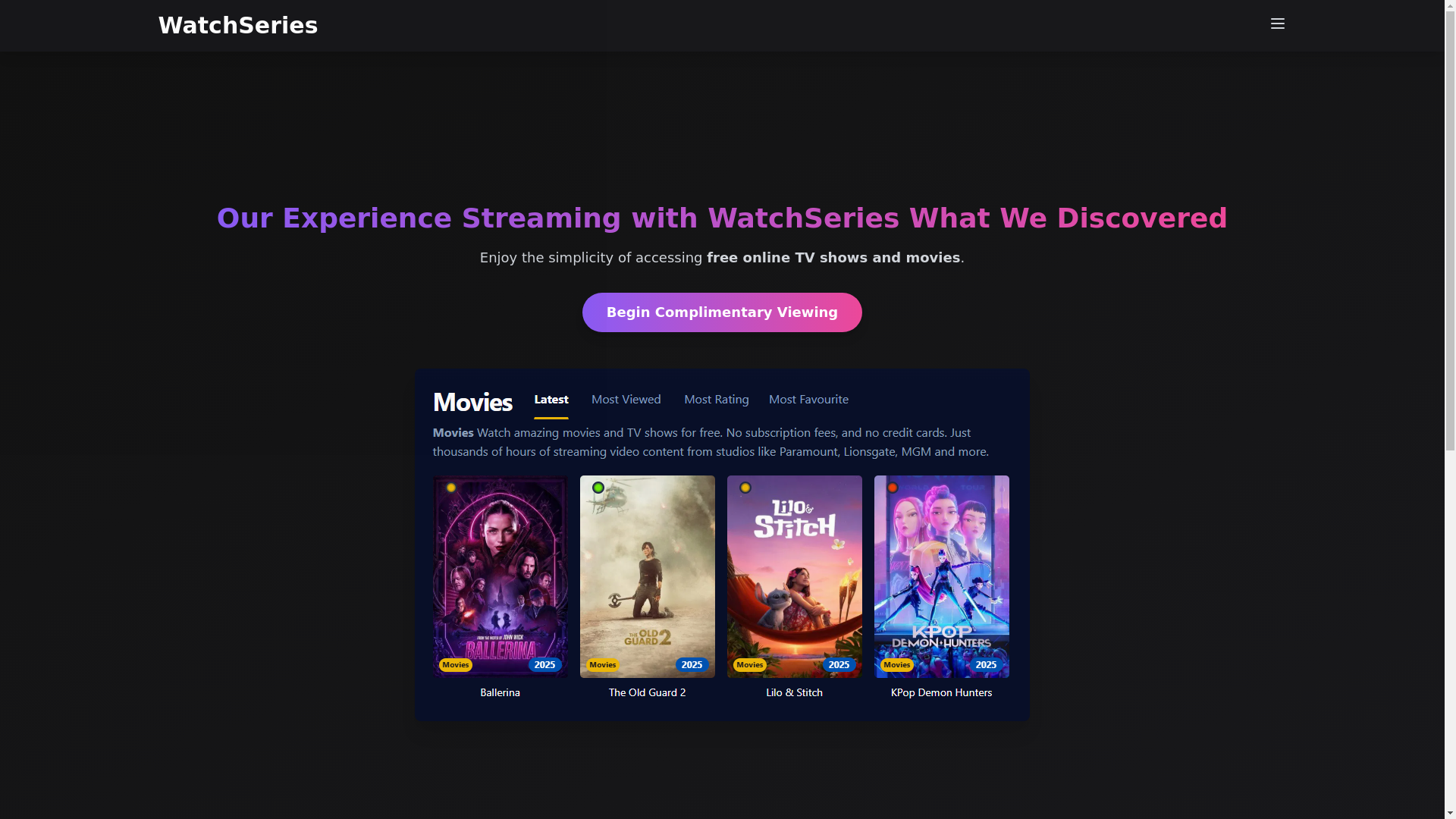 website screenshot of https://watchseries-olv8.pages.dev/