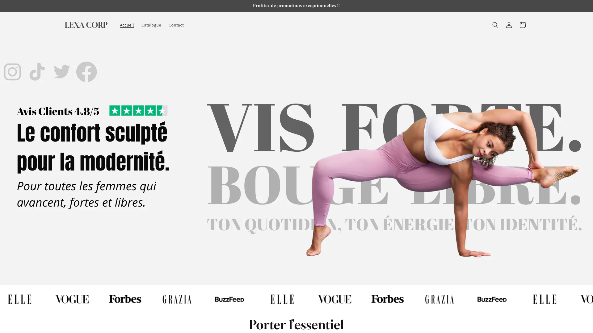 website screenshot of https://lexacorp.us/