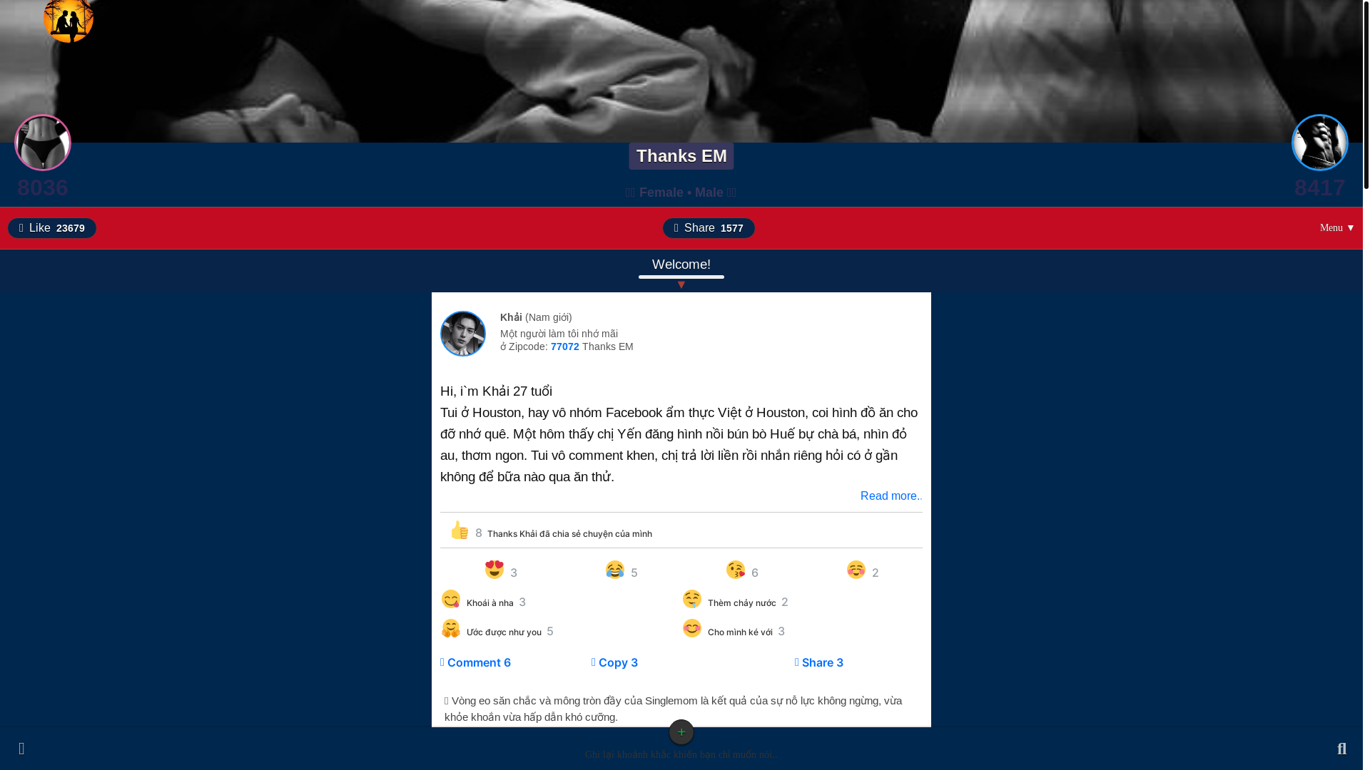 website screenshot of https://thanksem.com/