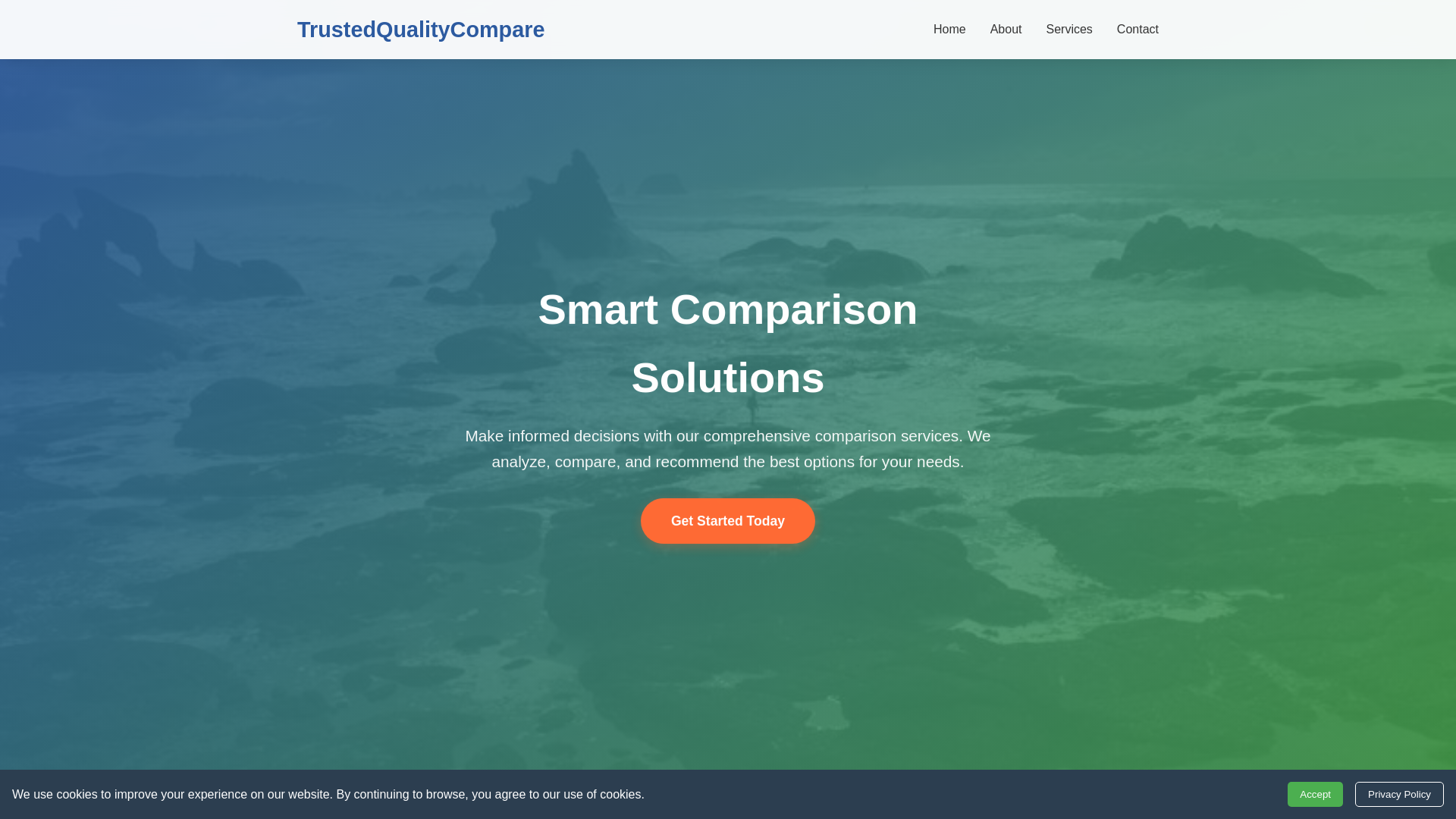 website screenshot of https://trustedqualitycompare.digital/