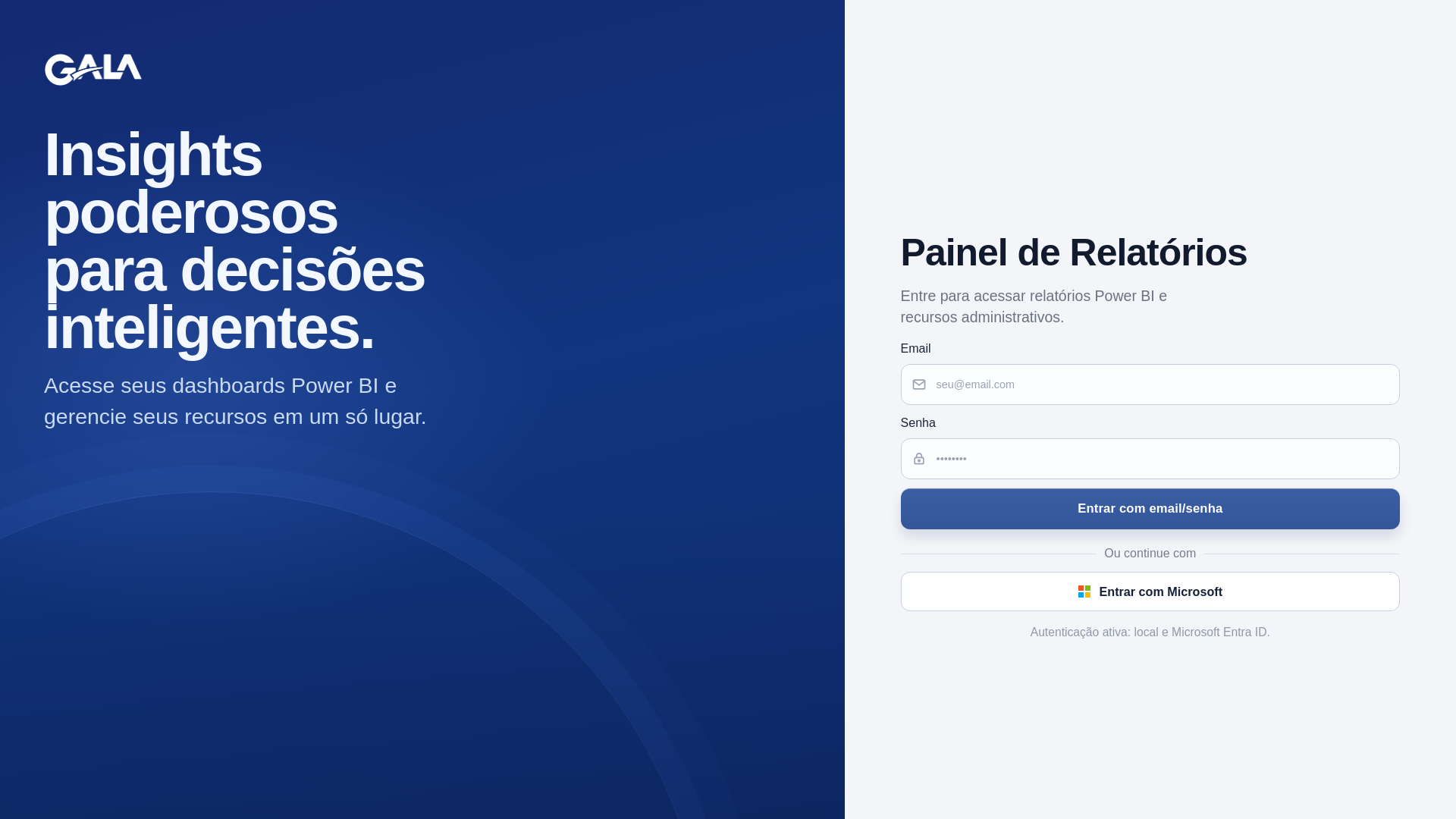 website screenshot of https://portalgala.com.br/