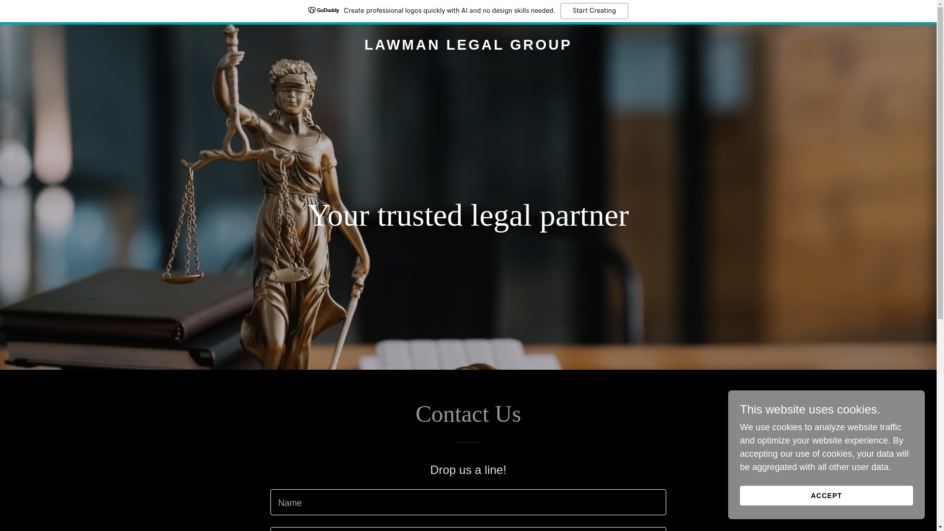 website screenshot of https://lawmanlegalgroup.com/