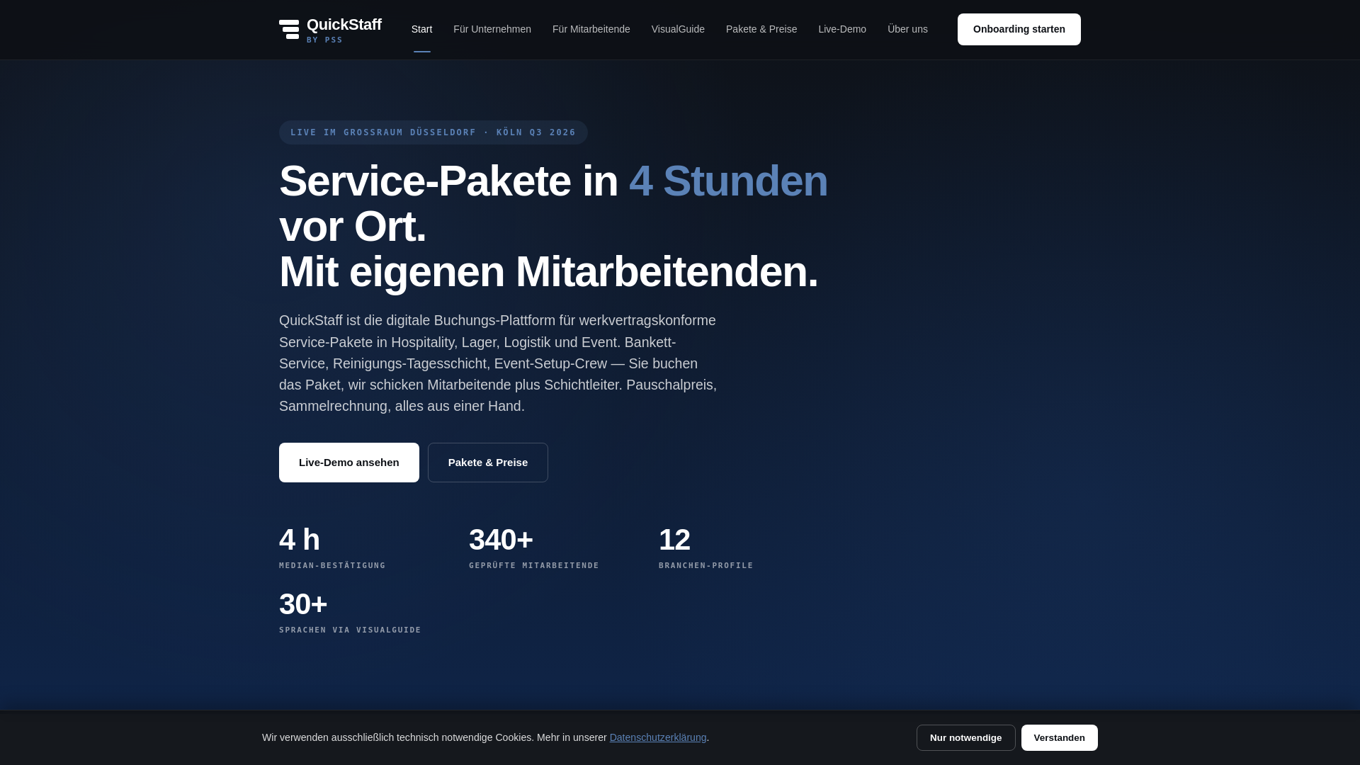 website screenshot of https://quick-staff.app/