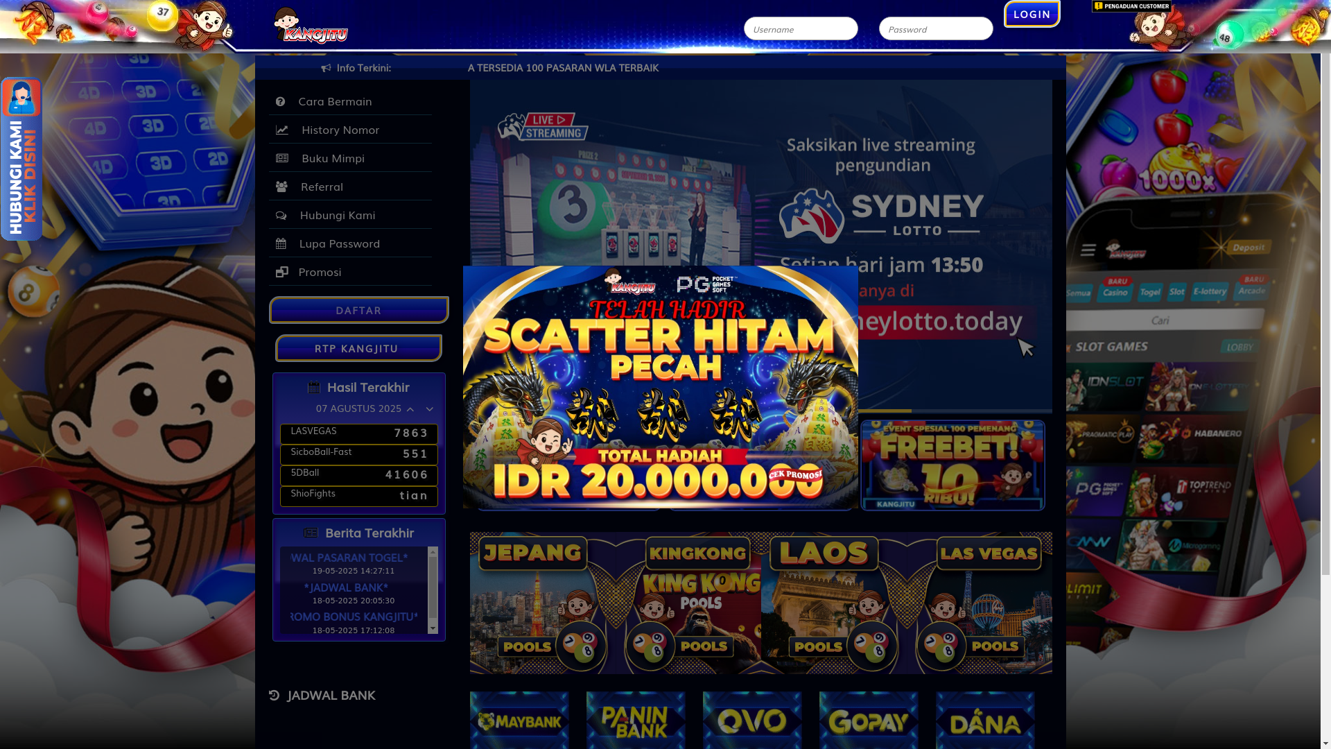 website screenshot of https://kangjitunew.org/