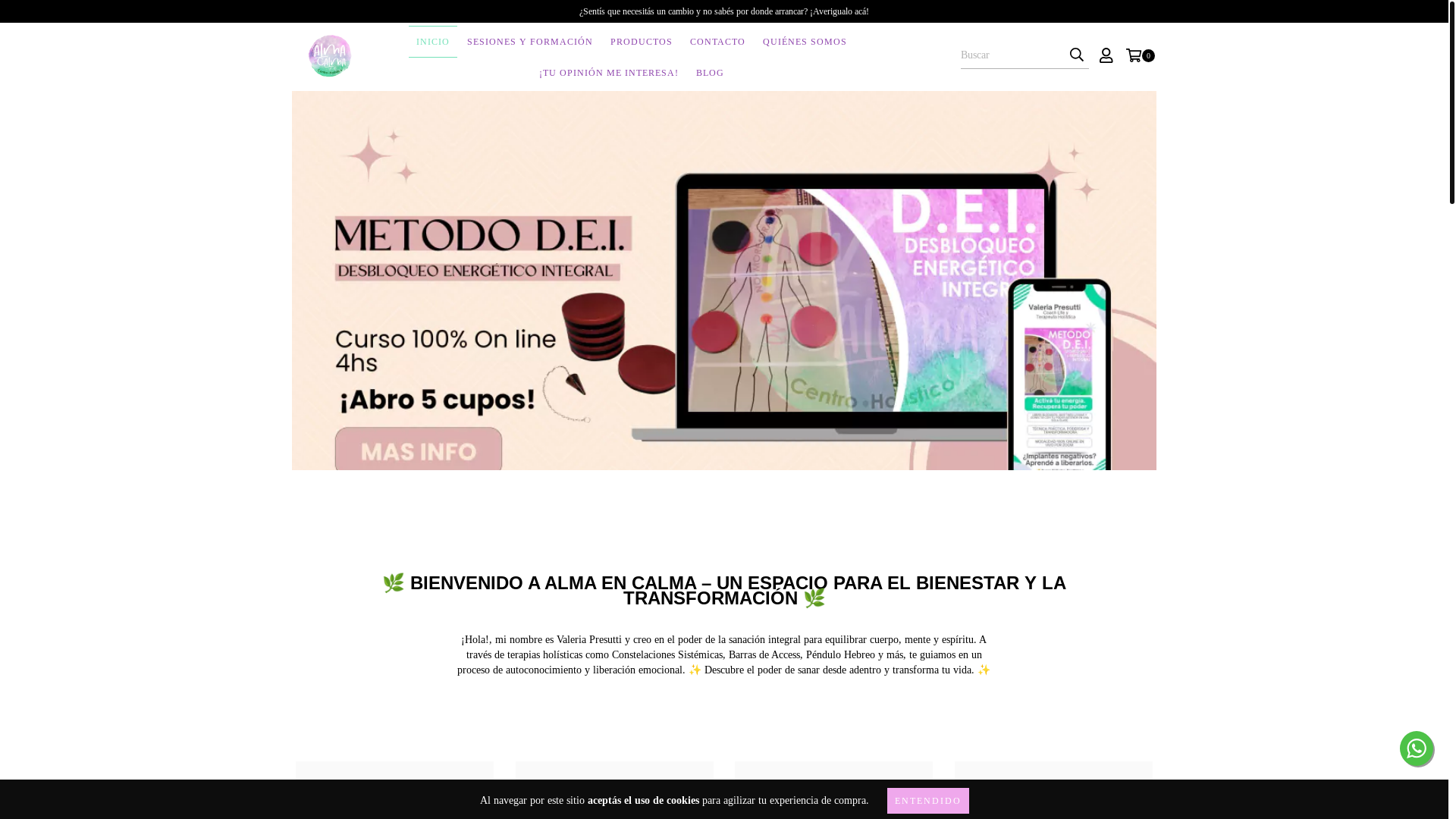 website screenshot of https://valeriapresutti.com.ar/