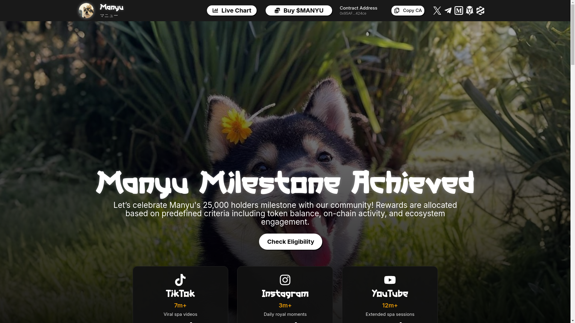 website screenshot of https://manyushib.app/