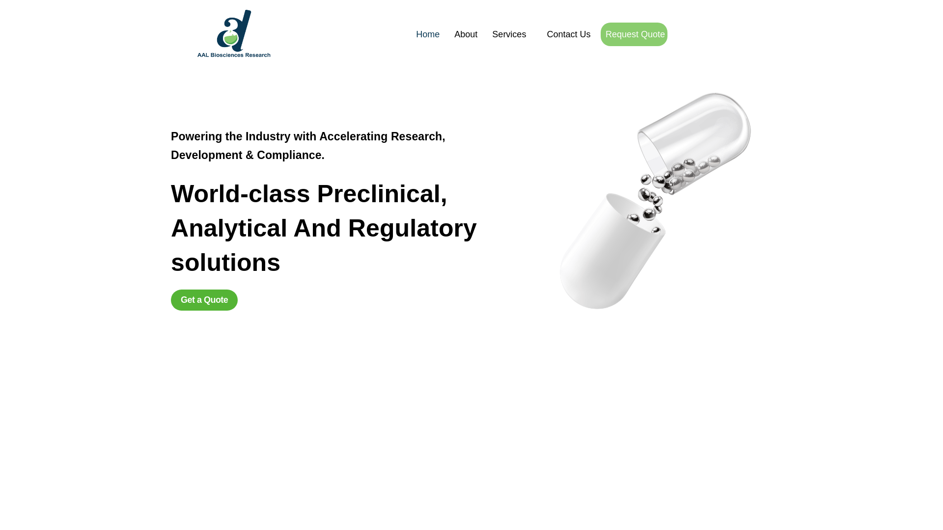 website screenshot of https://aalbio.site/