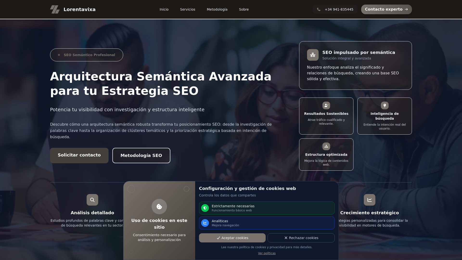 website screenshot of https://lorentavixa.world