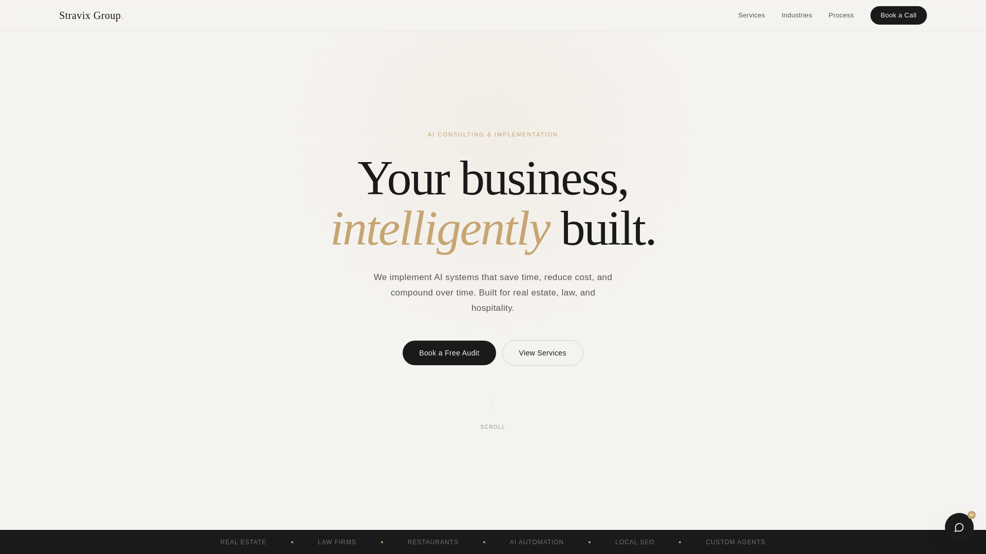 website screenshot of https://stravixgroup.com
