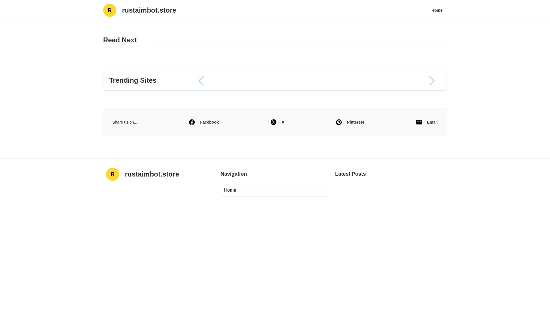 website screenshot of https://rustaimbot.store/