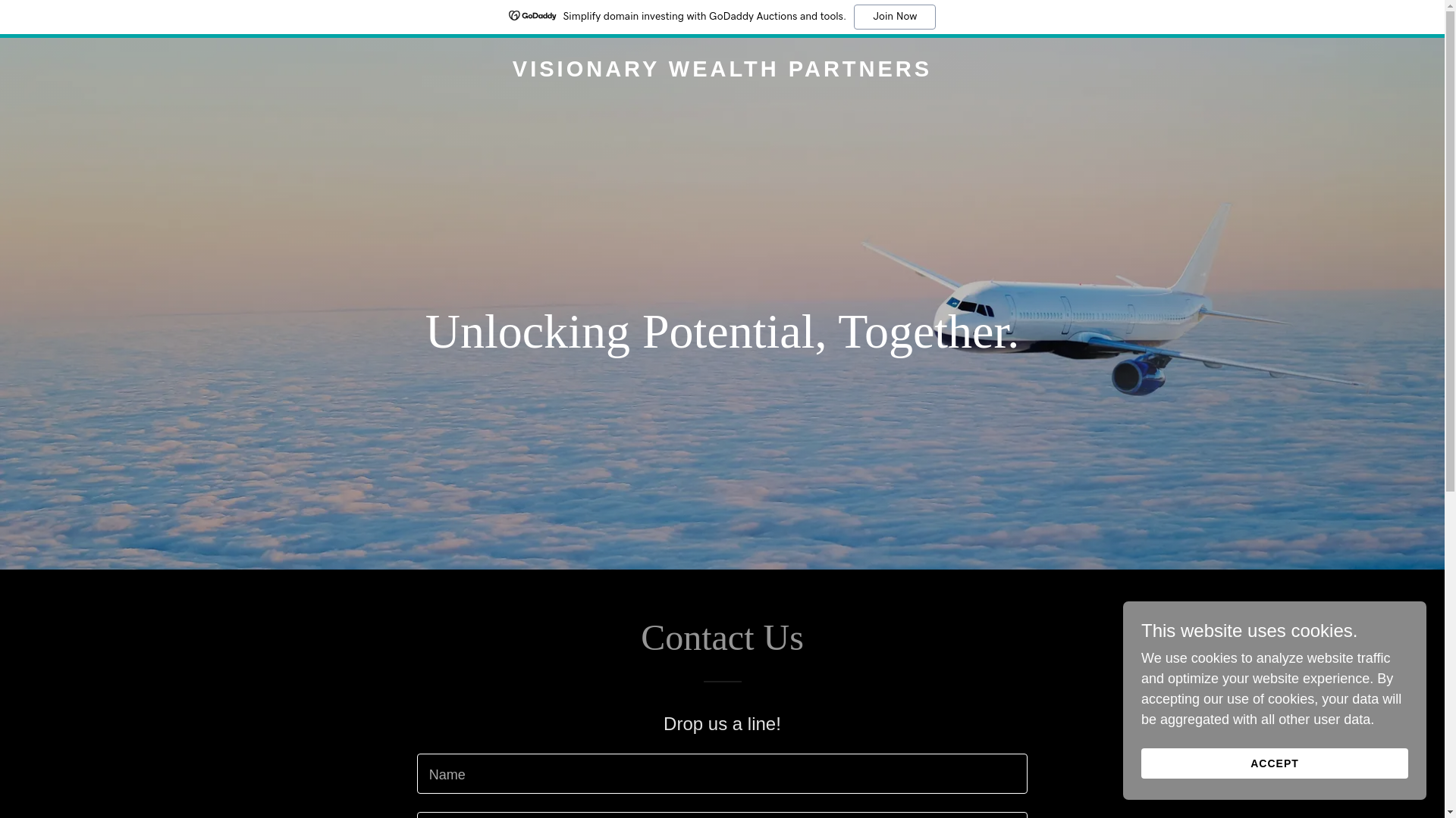 website screenshot of https://visionarywealthpartners.org/