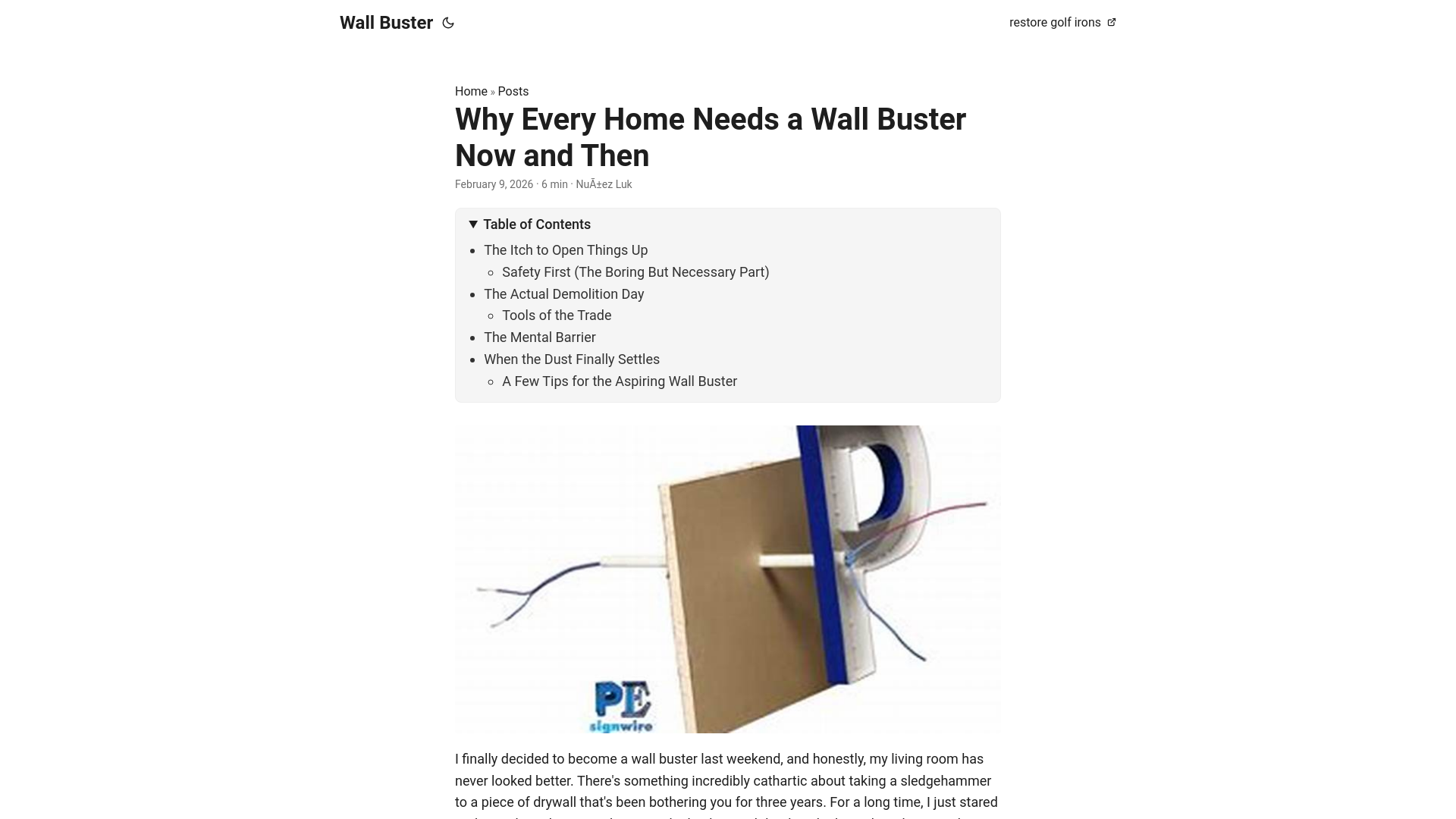 website screenshot of https://wall-buster.pages.dev/