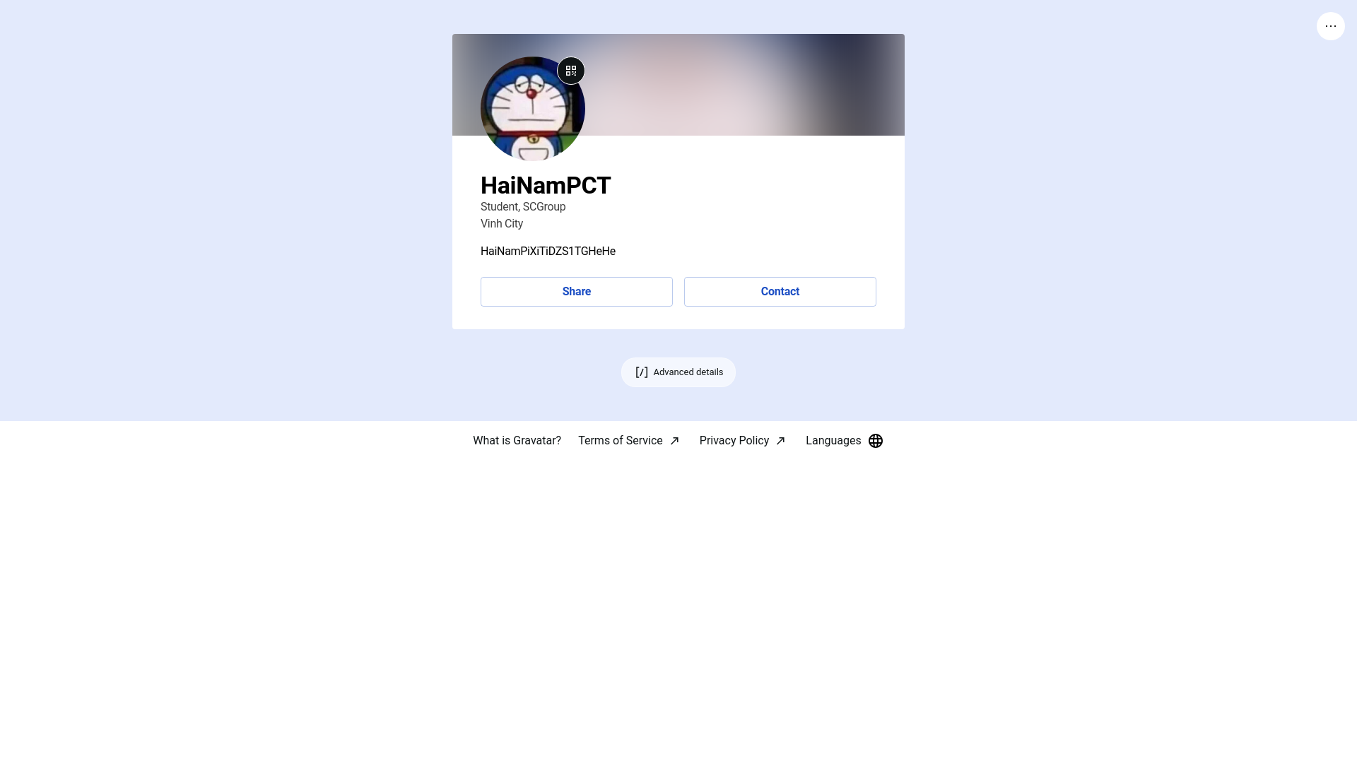 website screenshot of https://hainampct.pro/