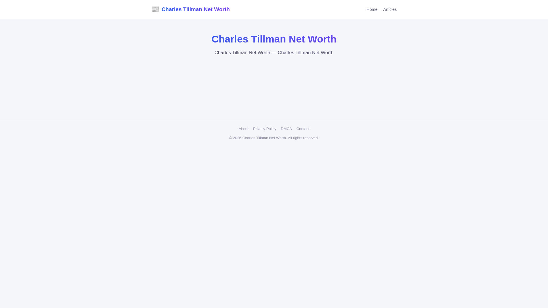 website screenshot of https://charles-tillman-net-worth.pages.dev/