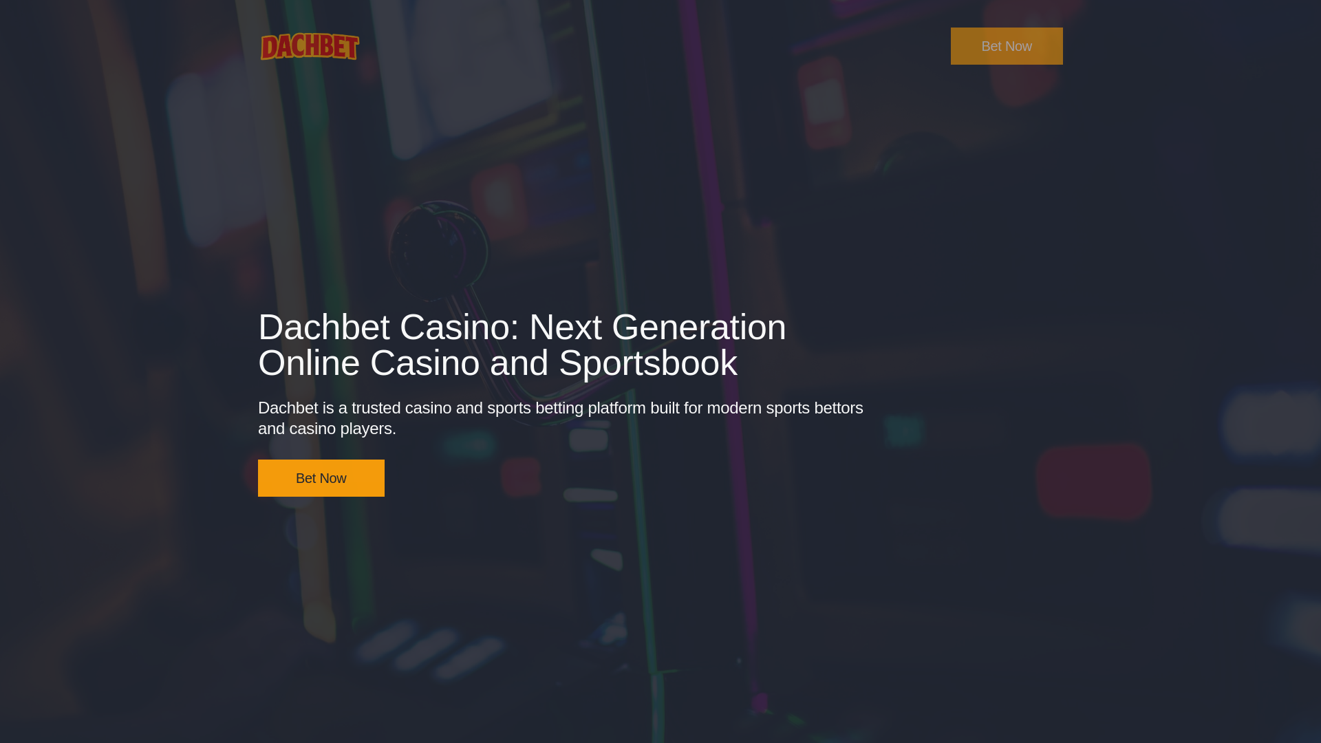 website screenshot of https://dachcasino.bet/
