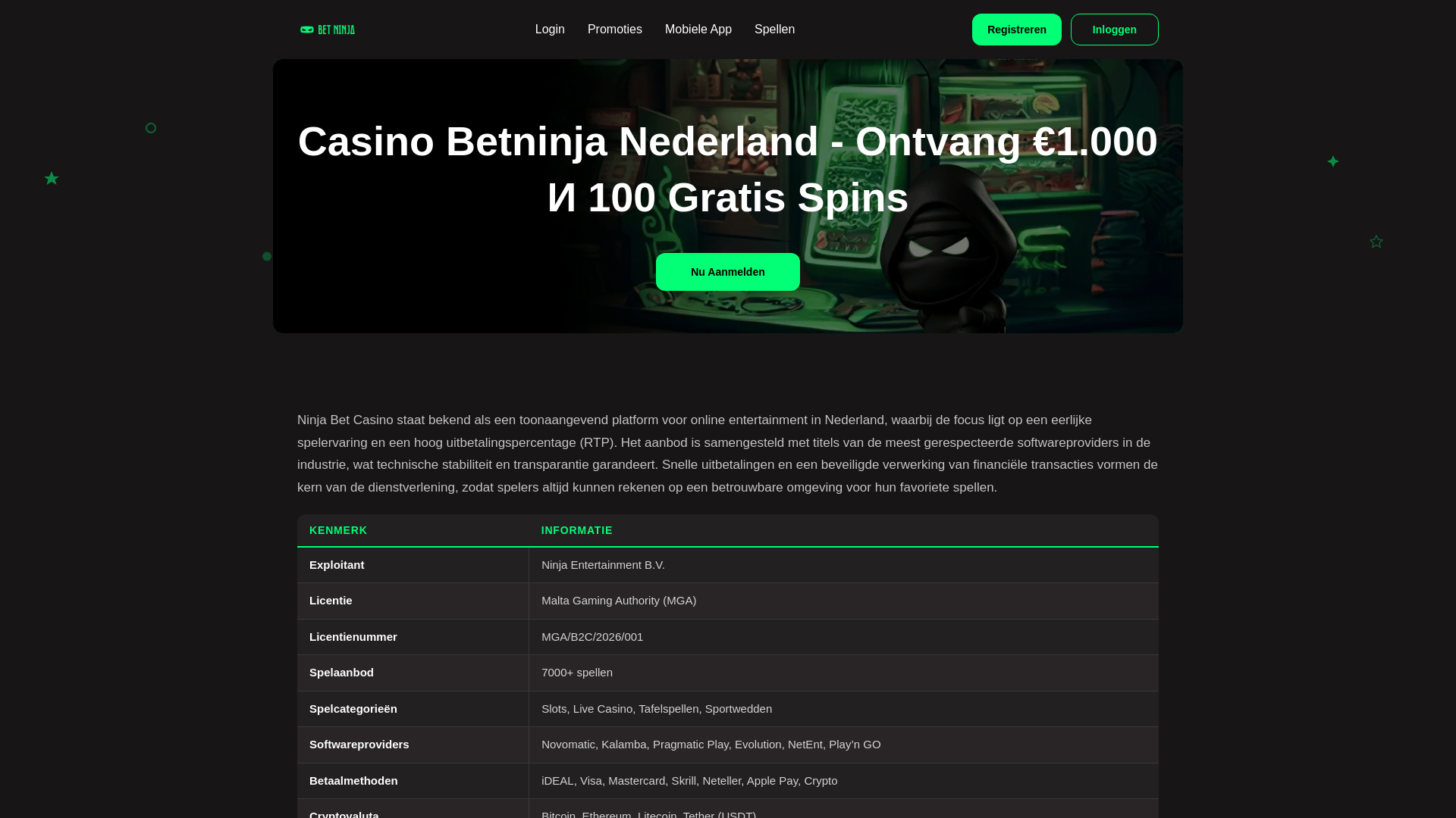 website screenshot of https://casinobetninja-net.pages.dev/