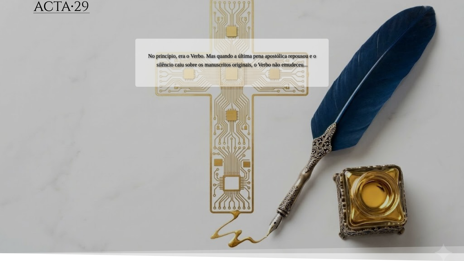 website screenshot of https://acta29.com.br/