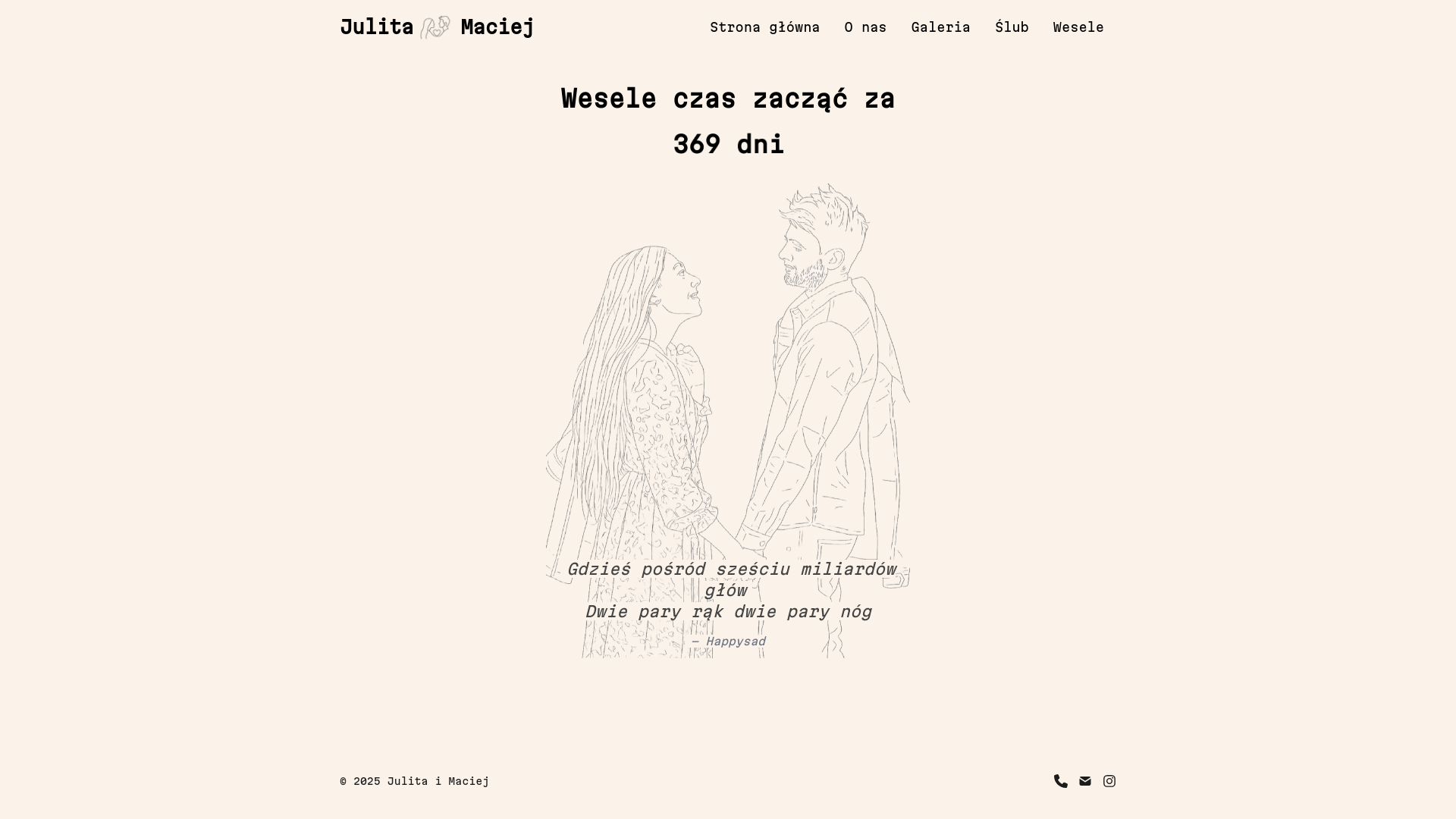 website screenshot of https://julitaimaciej.pl/