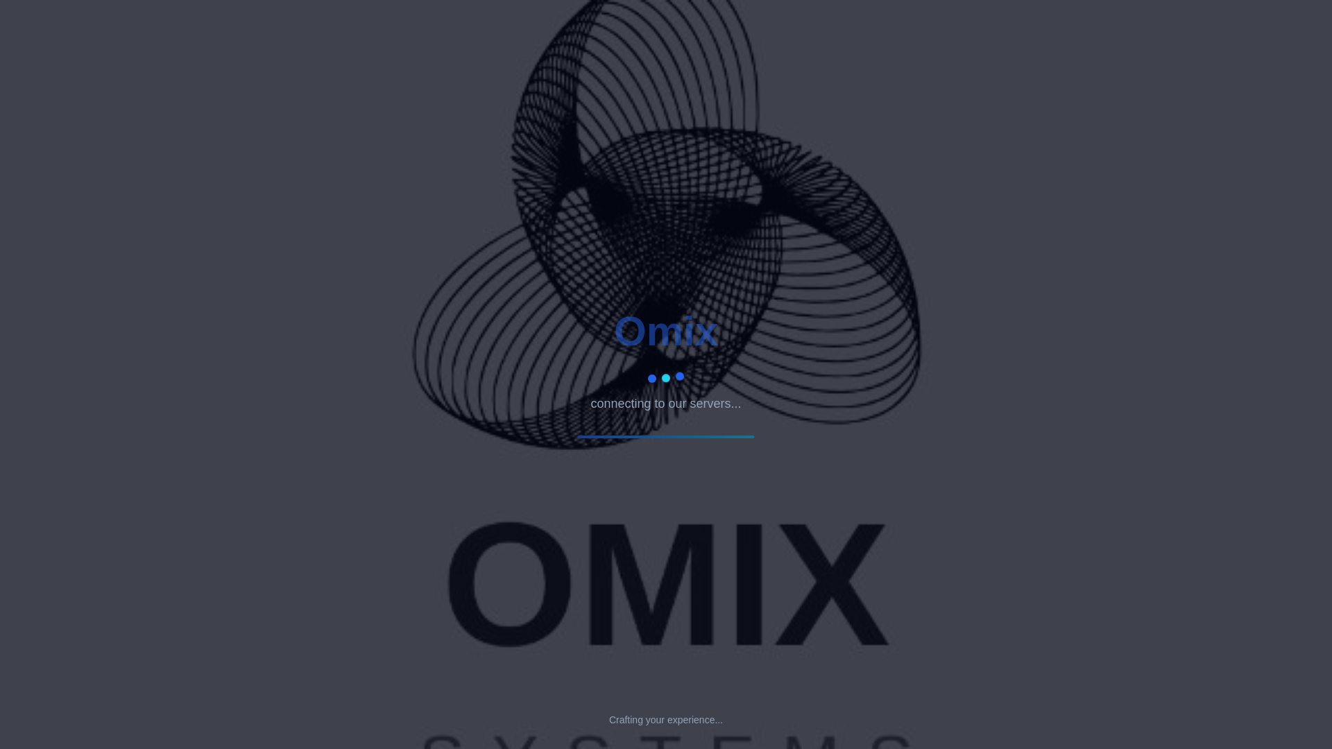 website screenshot of https://omixsystems.store
