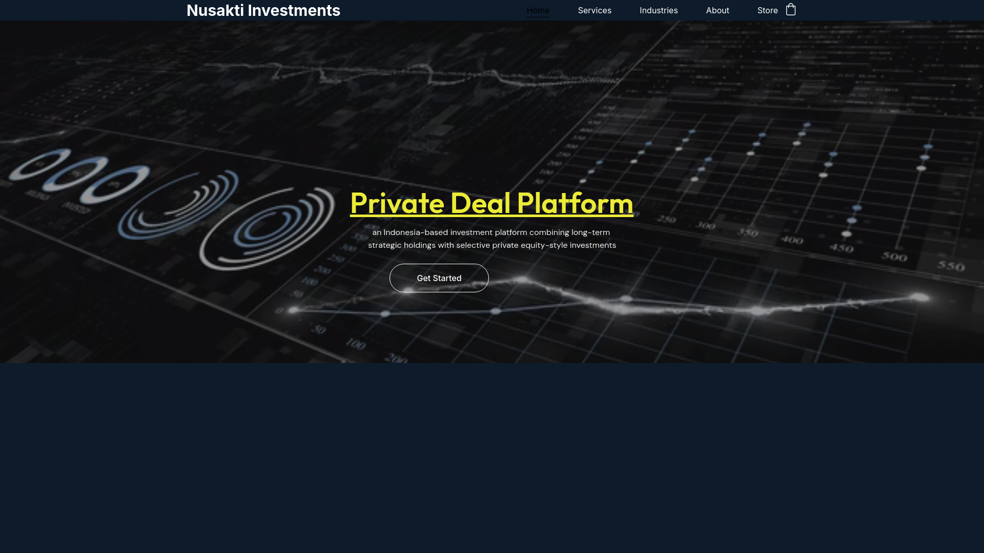 website screenshot of https://nusaktiinvestments.com/