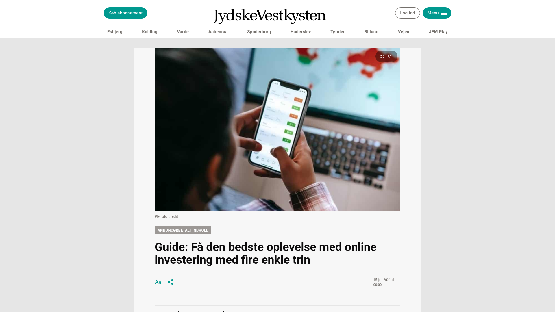 website screenshot of https://copendailyreport.com/
