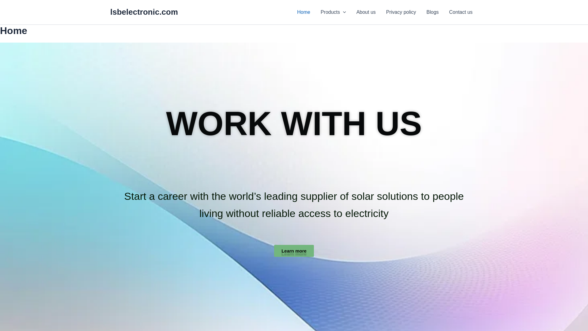 website screenshot of https://lsbelectronic.com/